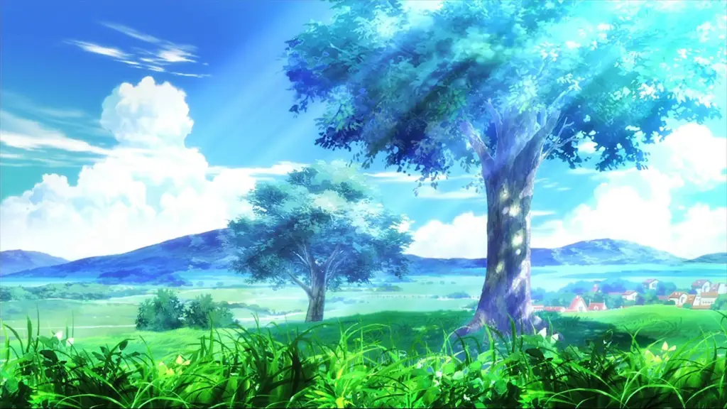 Keindahan dunia lain dalam anime Isekai Pemandangan anime Isekai