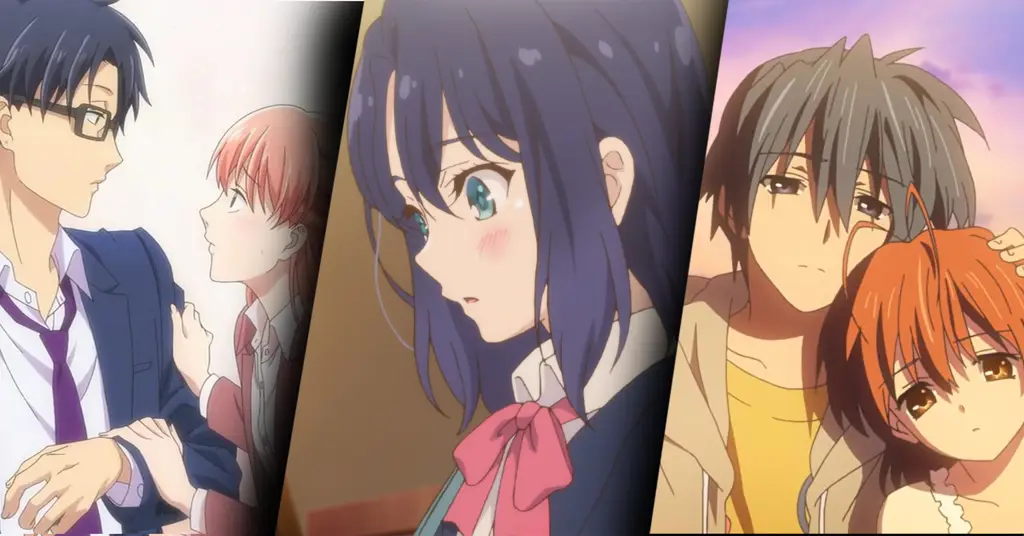 Anime Romantis yang Menawan Adegan romantis anime yang mengharukan