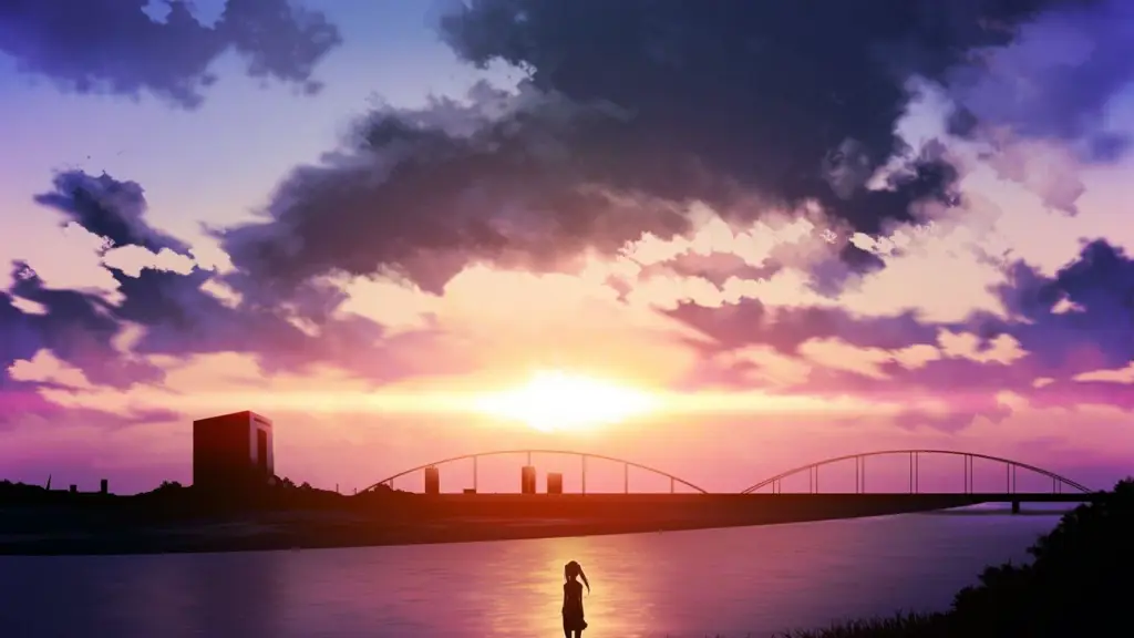 Visual Anime yang Menawan Pemandangan indah di anime