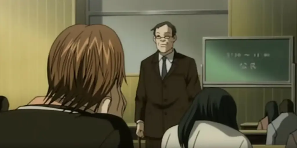 Karakter anime dalam situasi ujian yang menegangkan Karakter anime sedang mengerjakan ujian