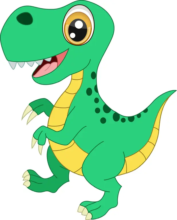 Berbagai jenis dinosaurus lucu