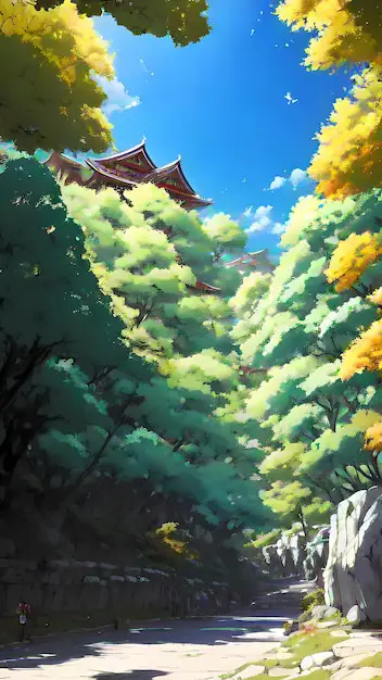 Pemandangan sureal dalam anime