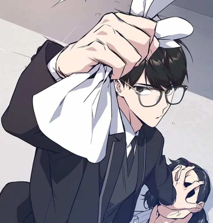 Semangat belajar kelompok Gambar anime yang menggambarkan adegan belajar kelompok