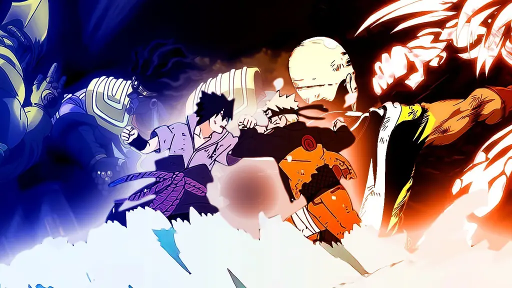 Anime Action untuk Mengalihkan Perhatian Gambar adegan anime action yang menegangkan