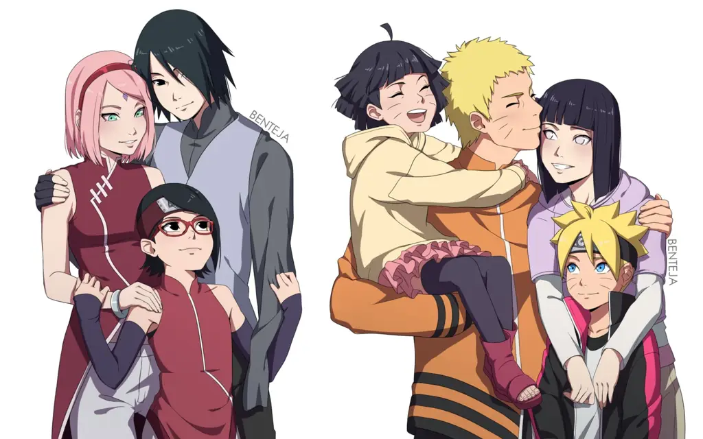 Kehangatan keluarga dalam anime Gambar keluarga anime yang sedang berkumpul dan bahagia