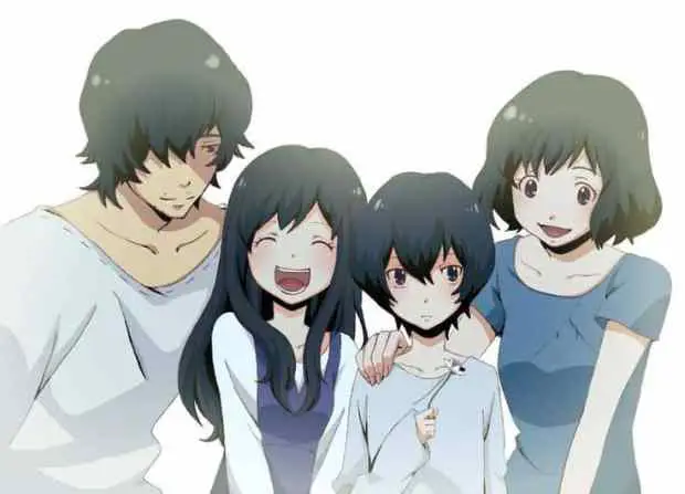 Menonton Anime Bersama Keluarga Keluarga sedang menonton anime bersama-sama