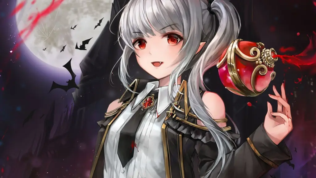 Karakter anime vampire yang menarik Gadis anime vampire yang lucu