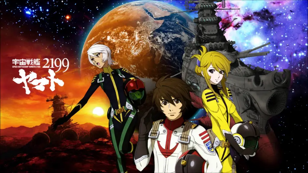Jelajahi Galaksi: Petualangan Anime Space Opera Ilustrasi anime space opera yang epik