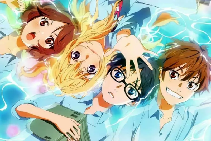 Keindahan pedesaan Pemandangan pedesaan yang indah, khas anime slice of life