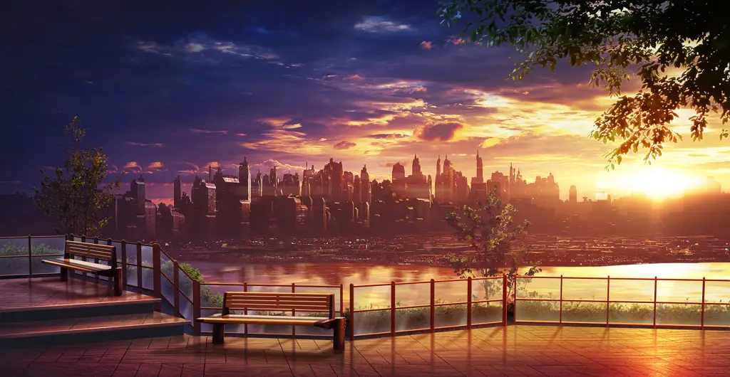 Pemandangan malam anime Pemandangan malam anime