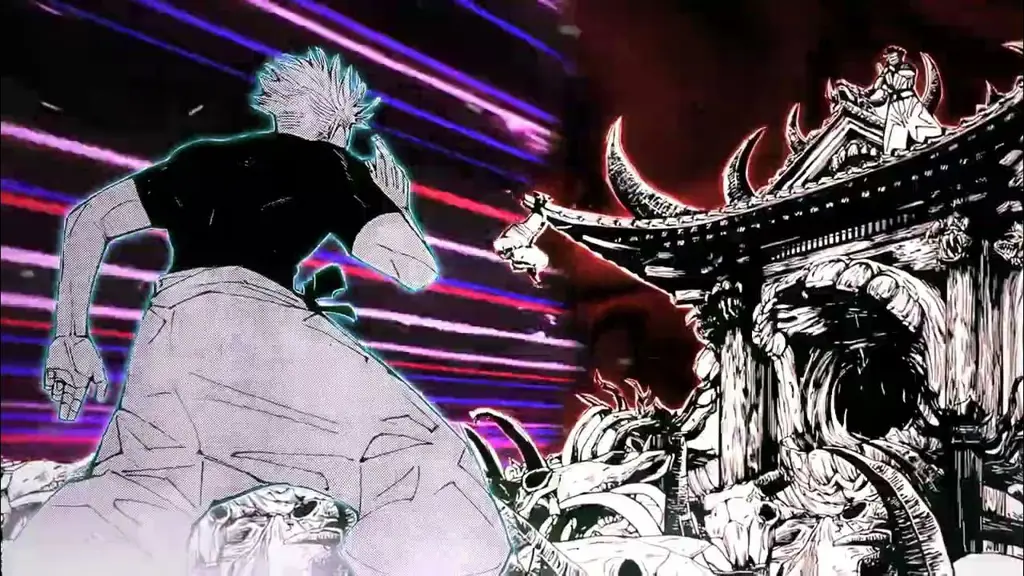 Adegan pertarungan dari Jujutsu Kaisen