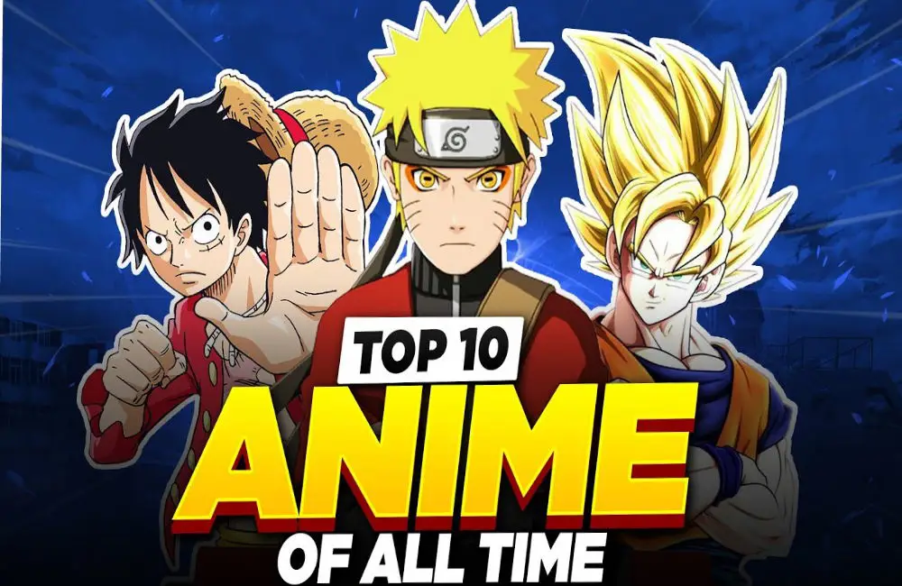 Anime-Anime Terbaik Sepanjang Masa Gambar kolase berbagai anime populer