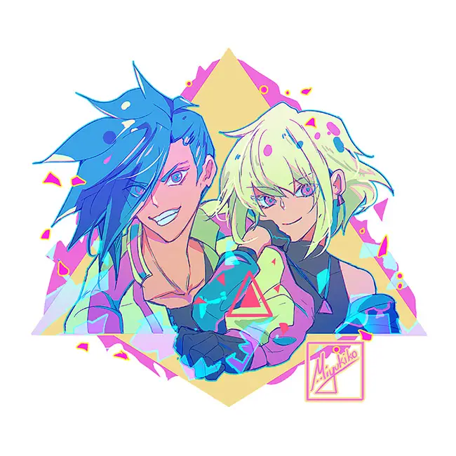 Adegan aksi spektakuler Promare Gambar adegan aksi dari anime Promare