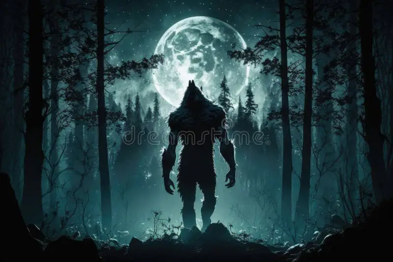 Transformasi Menakjubkan Transformasi werewolf di bawah sinar bulan purnama