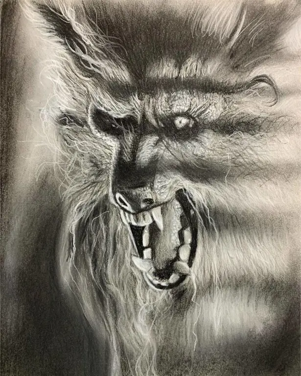 Mitos dan Misteri Seekor werewolf melolong ke bulan