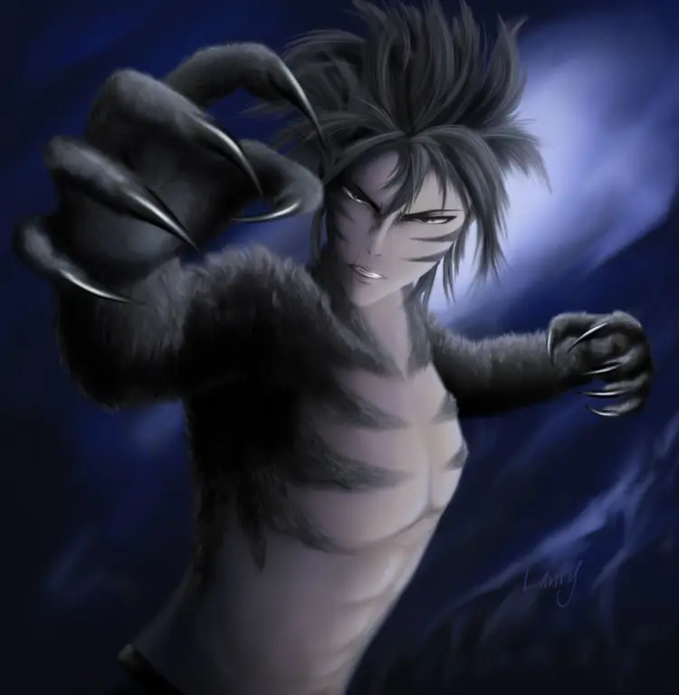 Karakter Werewolf Anime yang Menarik Ilustrasi karakter werewolf dalam anime