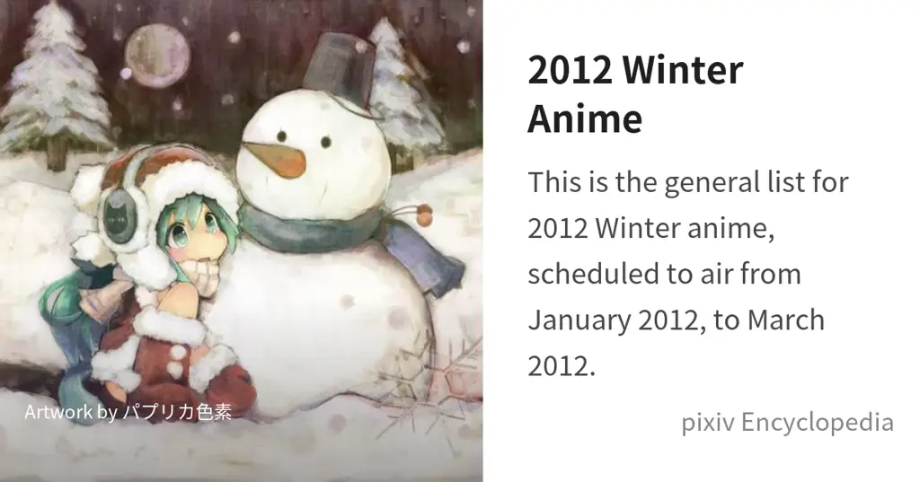 Anime Winter 2012 yang Wajib Ditonton Ulang: Kenangan Masa Lalu yang Menarik