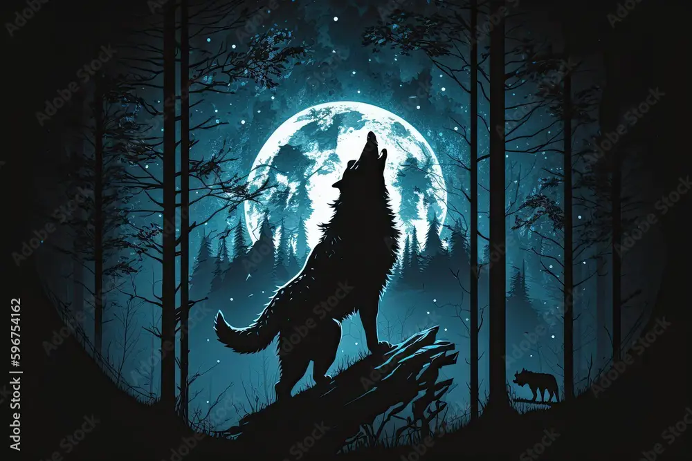 Suasana Misterius Dunia Werewolf Hutan misterius yang menjadi latar cerita anime werewolf