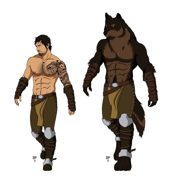 Karakter Unik Anime Werewolf Desain karakter anime werewolf yang unik
