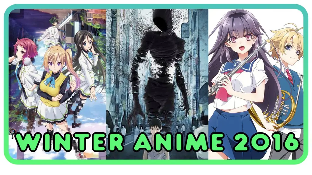 Kolase Anime Terbaik Musim Dingin 2016 Gambar kolase anime terbaik musim dingin 2016