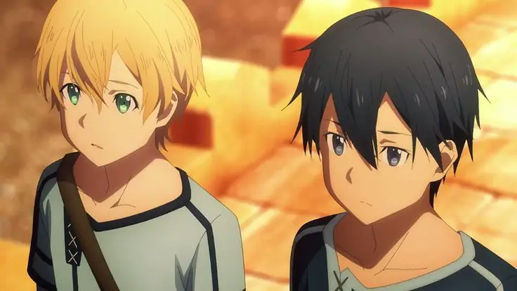 Sword Art Online: Petualangan di Dunia Virtual Gambar adegan dari anime Sword Art Online