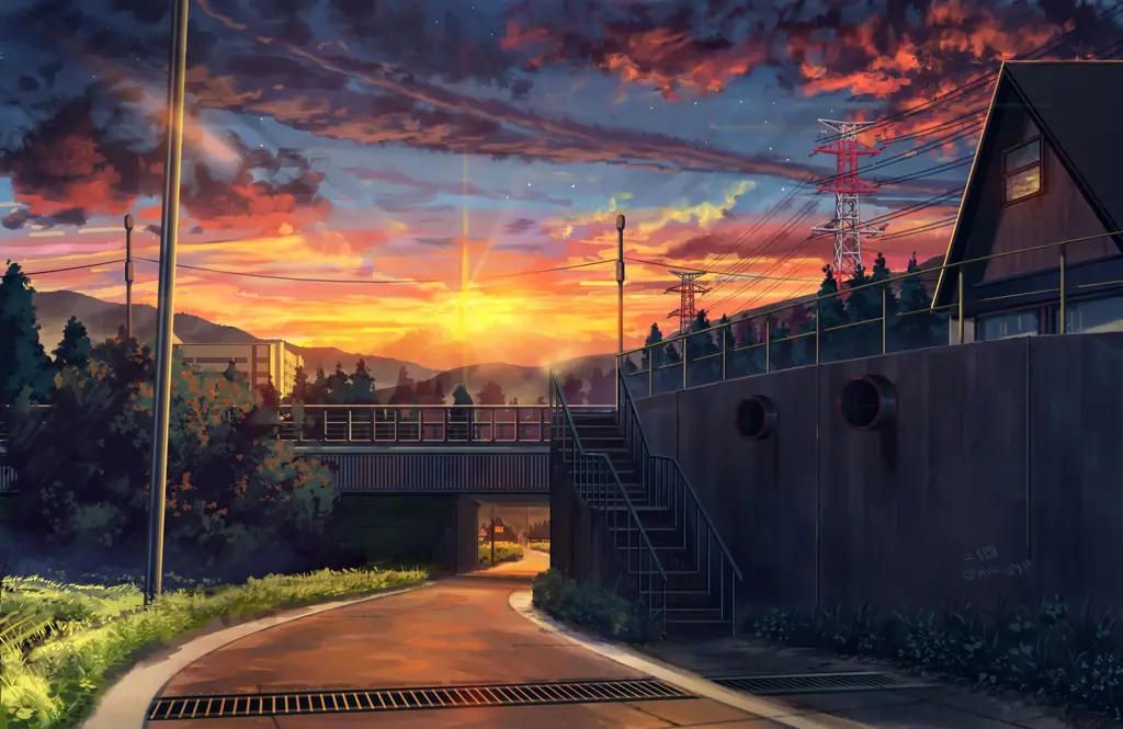 Pemandangan Anime yang Menakjubkan Pemandangan Anime