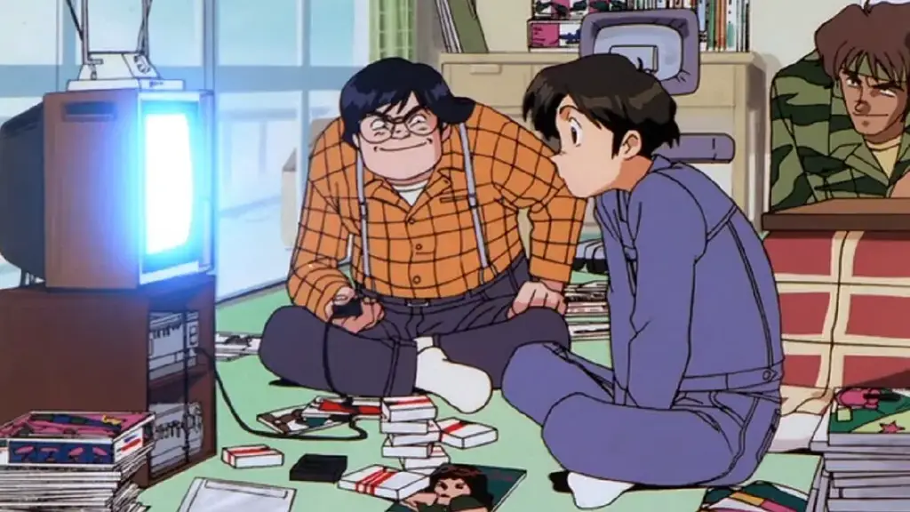 Nikmati Pengalaman Menonton Anime Gambar seseorang menonton anime dengan nyaman