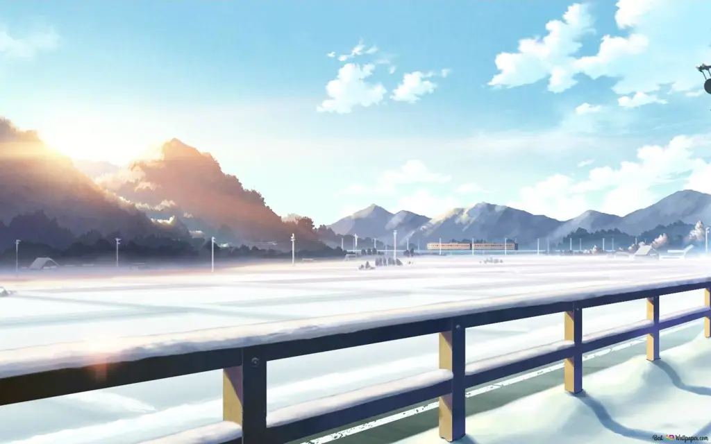 Keindahan Musim Dingin dalam Anime Pemandangan musim dingin yang indah dalam anime