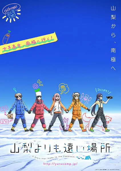 Yuru Camp△: Kehangatan Persahabatan dan Keindahan Alam Visual kunci anime Yuru Camp