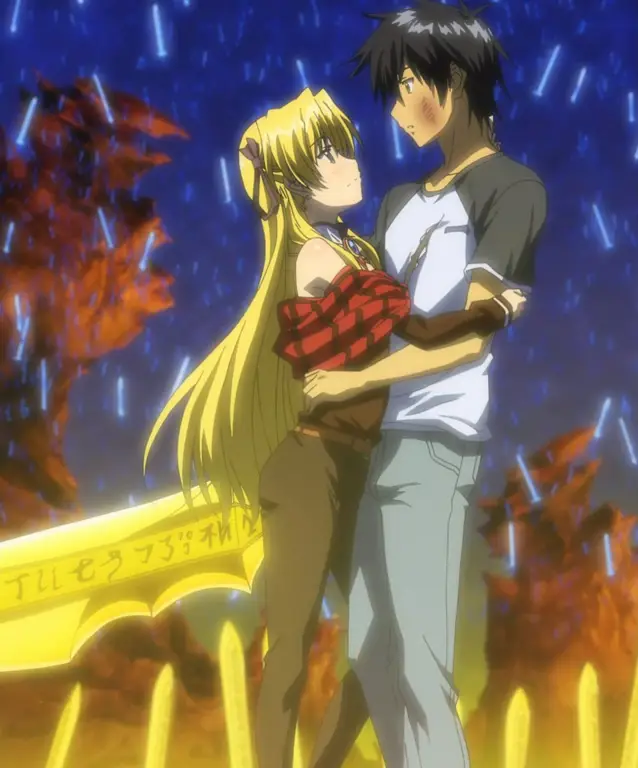 Momen-momen romantis dalam anime Karakter anime dalam adegan romantis