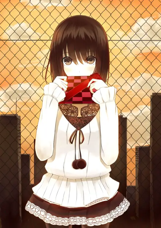 Menikmati cokelat panas saat menonton anime Cokelat panas dan anime