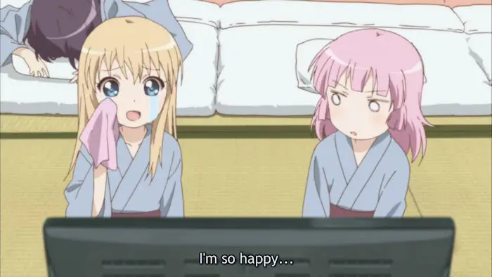 Menikmati anime dengan kualitas terbaik Gambar karakter anime menonton anime