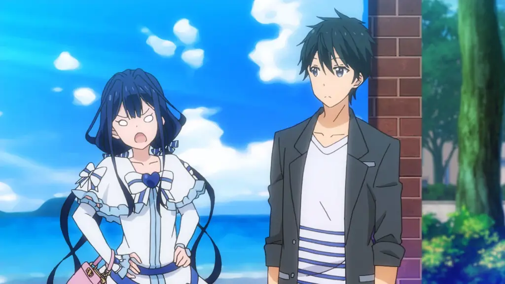Festival Sekolah: Kisah Cinta Bersemi Adegan romantis di festival sekolah anime