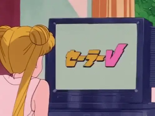 Menikmati waktu santai dengan menonton anime bersama keluarga Sejumlah karakter anime sedang menonton televisi bersama-sama
