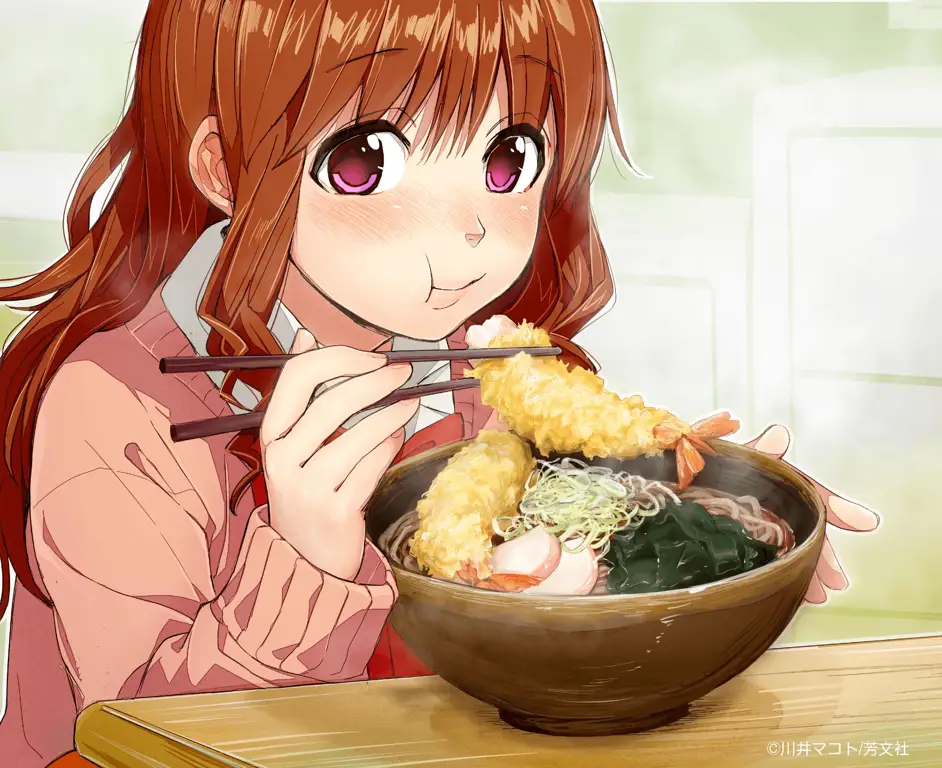Gambar karakter anime makan bersama-sama