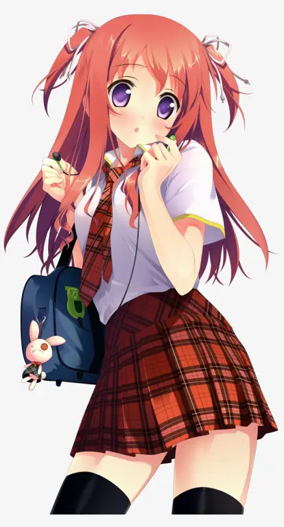 Gadis-Gadis Sekolah Anime yang Imut Gambar anime gadis sekolah yang lucu dan menggemaskan