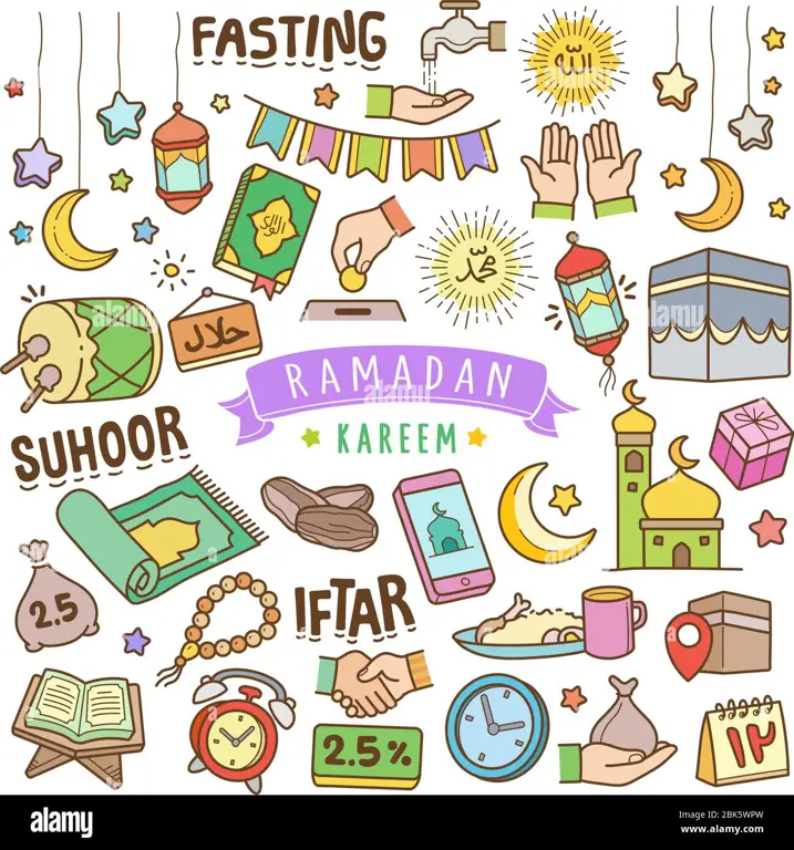 Ilustrasi Menyambut Bulan Ramadan Ilustrasi Selamat Bulan Ramadan
