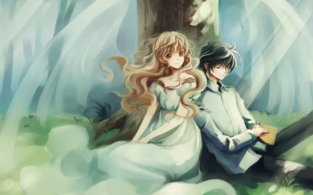 Pasangan Romantis dalam Anime Gambar pasangan anime romantis
