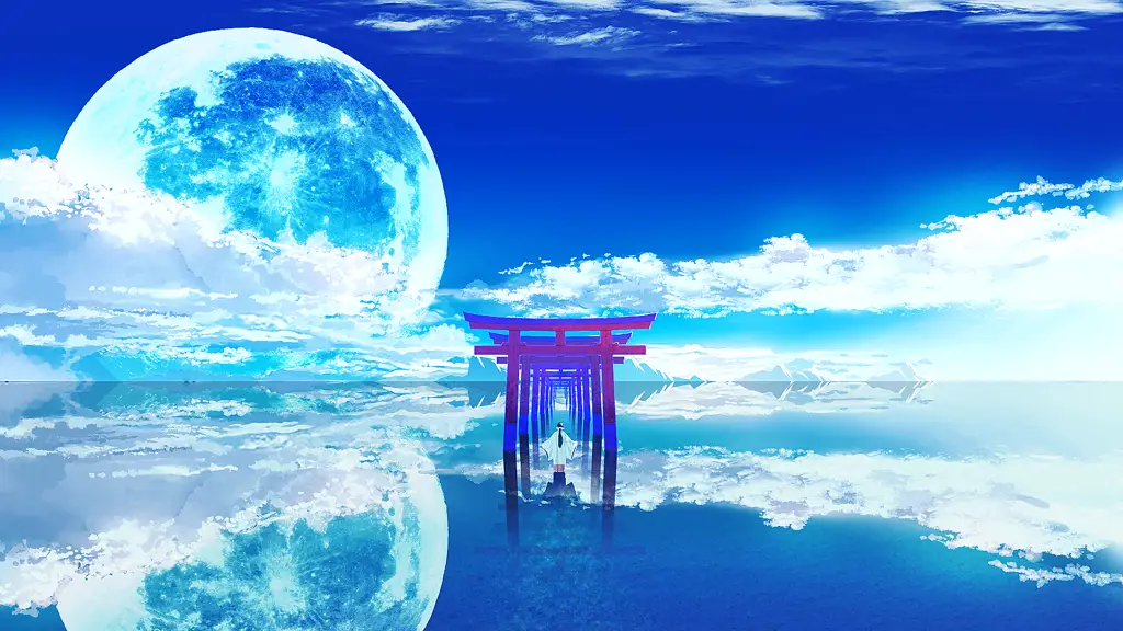 Anime dengan latar pemandangan yang menenangkan Pemandangan anime yang damai