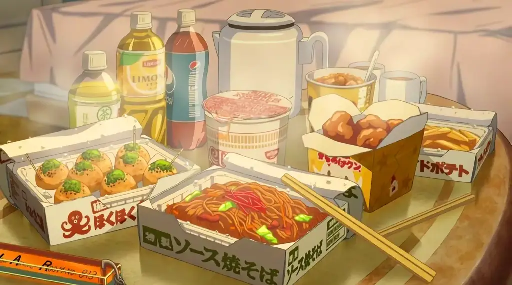 Kuliner lezat dalam anime slice of life Makanan anime yang lezat