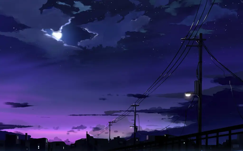 Anime dengan latar pemandangan yang menenangkan Pemandangan anime yang menenangkan