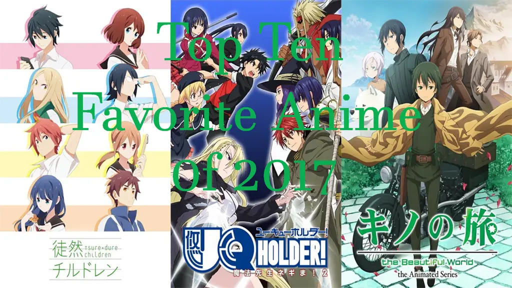 Rekomendasi Anime Terbaik 2017 Gambar anime terbaik tahun 2017