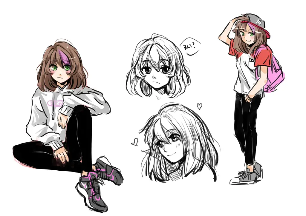 Desain Karakter Anime yang Unik Gambar desain karakter anime yang unik dan beragam