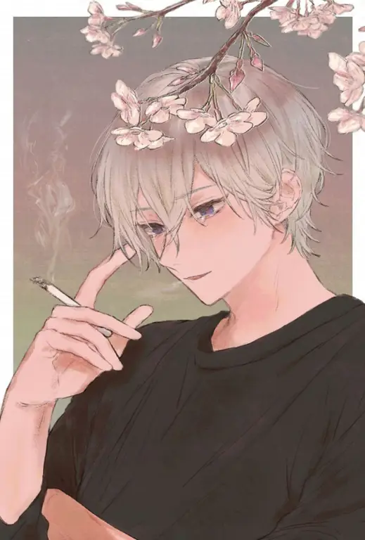 Karakter Anime Laki-laki dengan Penampilan Feminin Gambar karakter anime laki-laki yang memiliki penampilan feminin