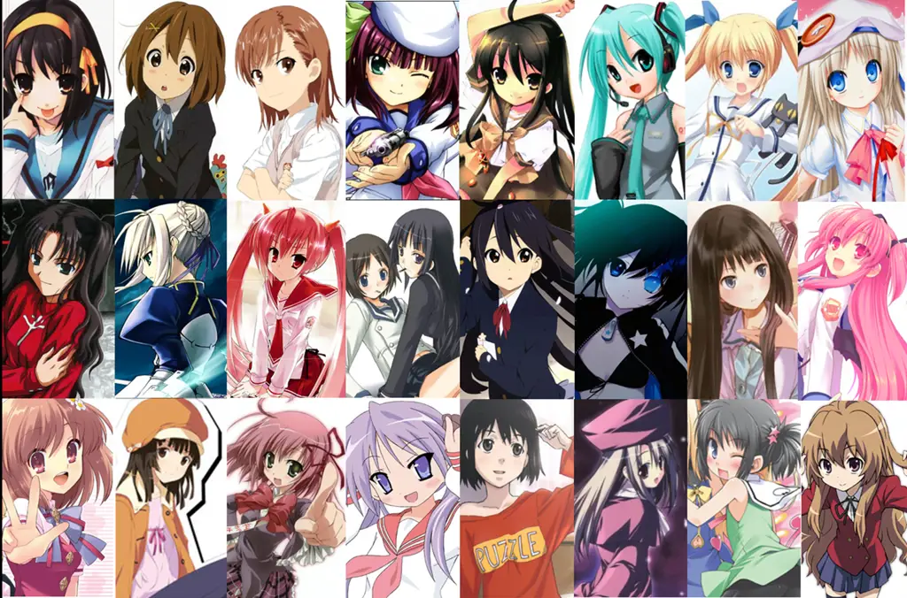 Karakter Anime Trap yang Menarik Gambar karakter anime dengan penampilan feminin