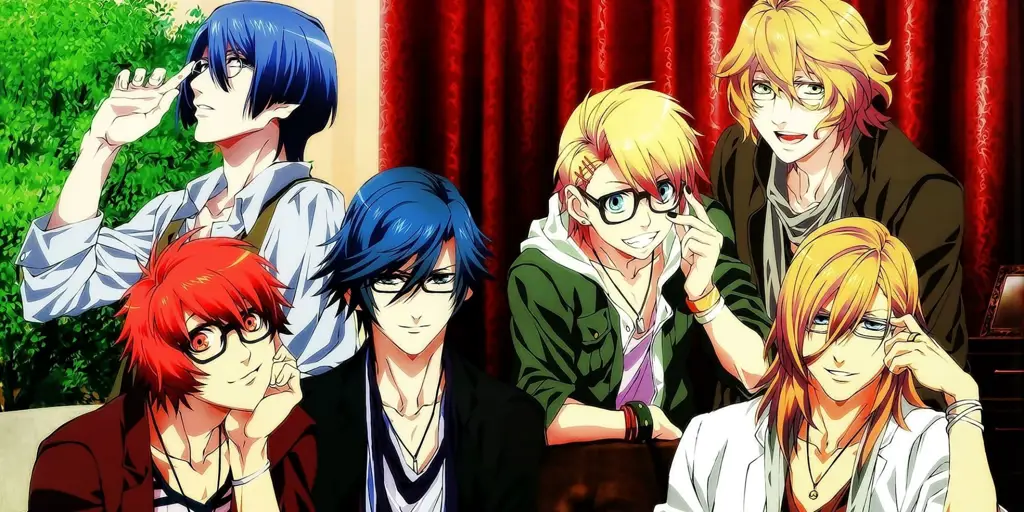 Karakter Anime Reverse Harem yang Menarik Ilustrasi karakter anime reverse harem yang tampan dan menarik