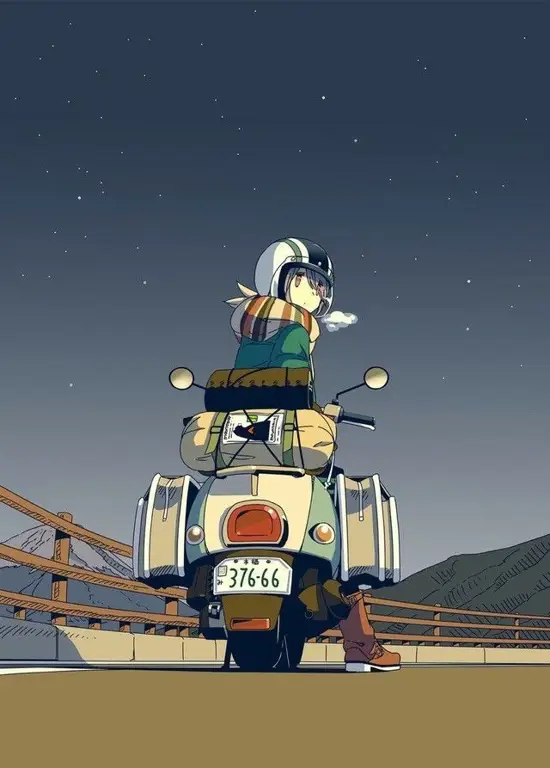 Keindahan alam dalam Yuru Camp Pemandangan indah saat berkemah di Yuru Camp