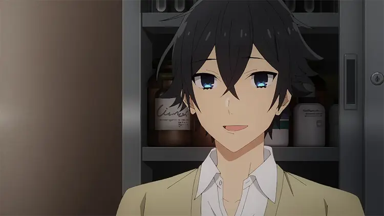 Ekspresi Romantis Anime yang Menawan Karakter anime dengan ekspresi romantis, menunjukkan keromantisan dalam cerita.