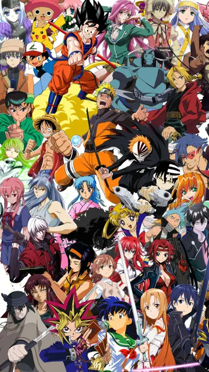 Anime untuk semua kalangan Berbagai macam karakter anime dari berbagai latar belakang