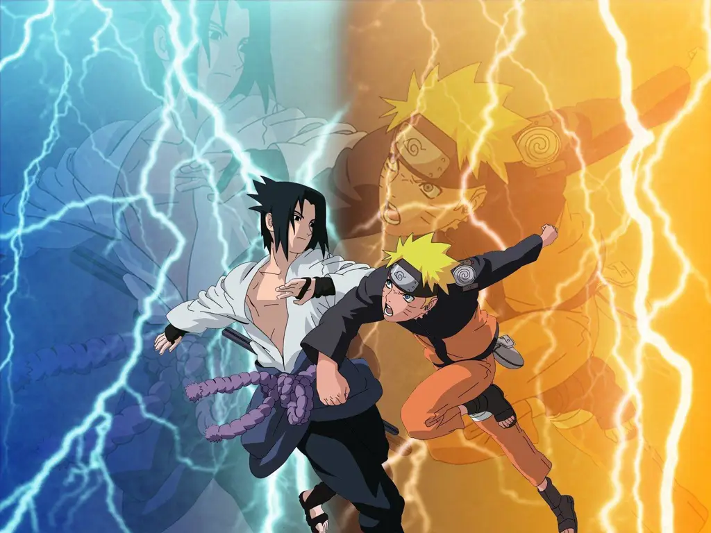 Adegan Aksi Anime Seinen Gambar karakter anime sedang bertarung